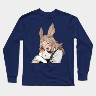 Viera Fat Cat Hug Long Sleeve T-Shirt